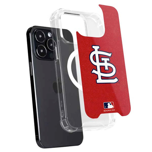 MLB St. Louis Cardinals - Solid Distressed iPhone 16 Pro MagSafe Case